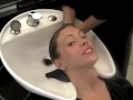 watch while alyssa gets a hair cut and it's a huge change.