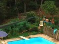 Zipline over Pool