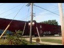5289 leads an EB manifest through Rochelle.  Filmed 7-31-08.