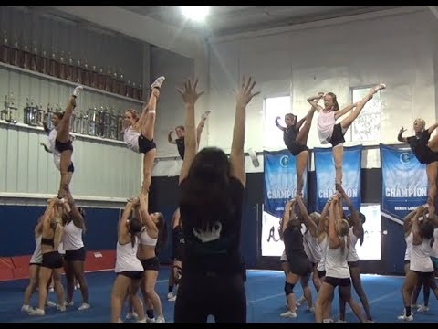 Cheer Extreme Senior Elite Ready for WORLDS Full Out 2014 Senior Night