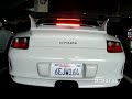 White Porsche GT3 RS Rev and Accelerate White Porsche GT3 RS Rev and Accelerate