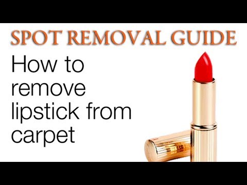 how to remove lipstick