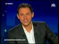 alain delon and mireille darc appear on the jean marc morandini show as surprise guests.