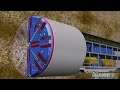Tunnel Boring Machine (TBM) in action in Kuala Lumpur Tunnel Boring Machine (TBM) in action in Kuala Lumpur