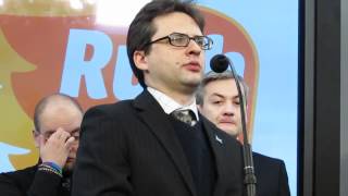 Konferencja prasowa w Sejmie nt. zmian w Kodeksie karnym (udział Rafała Pankowskiego), 15.02.2012.