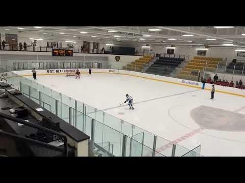 Rocco Geisler scores the game winning goal in the  shootout against Stillwater in the Championship game