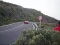 Ferrari ardiendo Rally de Canarias 2008