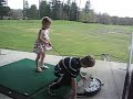 Nolan and Tess Golf Practice