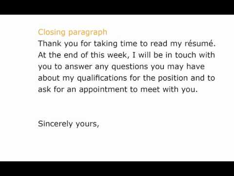 how to write job application