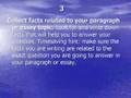 Writing a paragraph