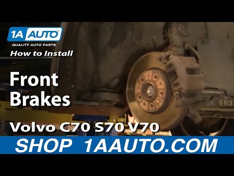How to Install Replace Front Brakes Volvo C70 S70 V70 98-00 1AAuto.com