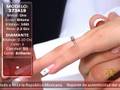 Anillo de compromiso oro bitono con diamante natural genuino