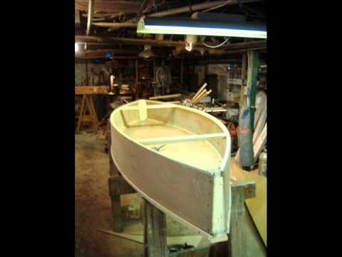 Working on the Hull Setting up the Marine Plywood