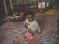 Operating his Toy Gun