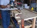 see my video on making the jig.  this is the jig in action making perfect, safe and error free mortises for floating tenons.