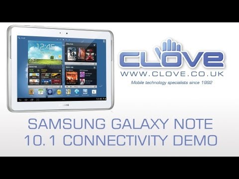 Samsung Galaxy Note 10.1 Connectivity Demo