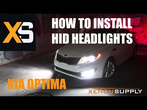 Kia Optima – How to Install HID Xenon (/w wiring harness) 2011+