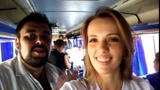 Momento de descontração dos atletas brasileiros