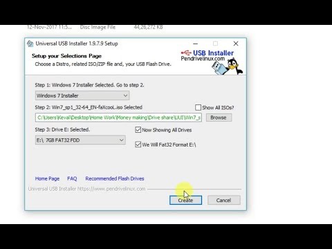 How to make Bootable USB for WIndows 7/8/8.1/10 - Universal USB Installer