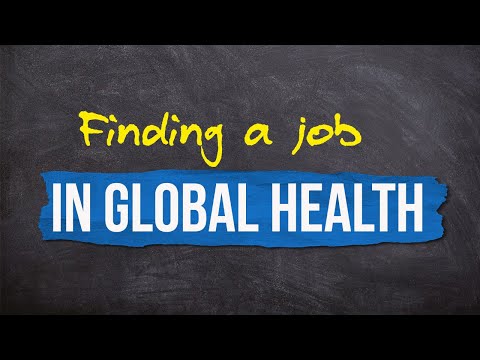 global - In this video, Dr Greg Martin talk about career opportunities in Global Health, including what organisations you can work for and what skills sets you'll nee...