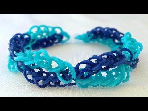 Como fazer pulseiras de elástico: Zig Zag #LoomBands (sem tear)
