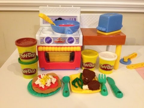 Play Doh Meal Makin' Kitchen make PlayDough Meals from Play-Doh