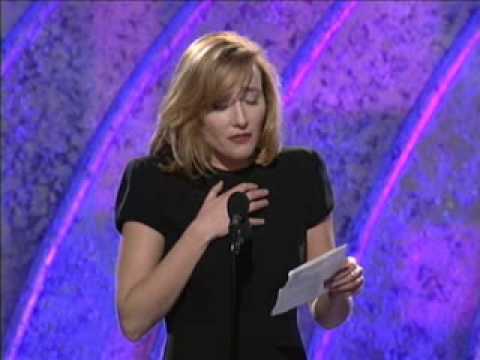 emma thompson - Emma Thompson's win for Best Screenplay at the Golden Globes (1995). Instead of speaking as herself, she read a speech from the point of view of Jane Austen,...