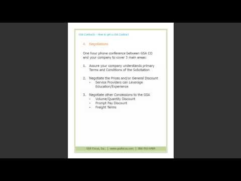 how to obtain gsa contract