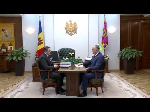 Șeful statului a avut o întrevedere cu Președintele Consiliului de Administrație al SA „Moldovagaz”