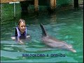 We are playing with dolphines in Xel-ha
