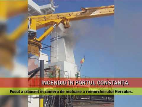 Incendiu pe remorcherul Hercules, în Portul Constanţa