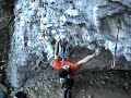 Ruper encadena Zaray un 7b+ en el sector la familia.
