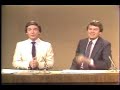 ted henry is tripped up by additional information about a story.  jeff maynard tries to bail him out, but is sabotaged by the evil geniuses in the control room...  many newscasts were like this.  that fact that we had the top ratings tells you something (what, i'm not sure!)