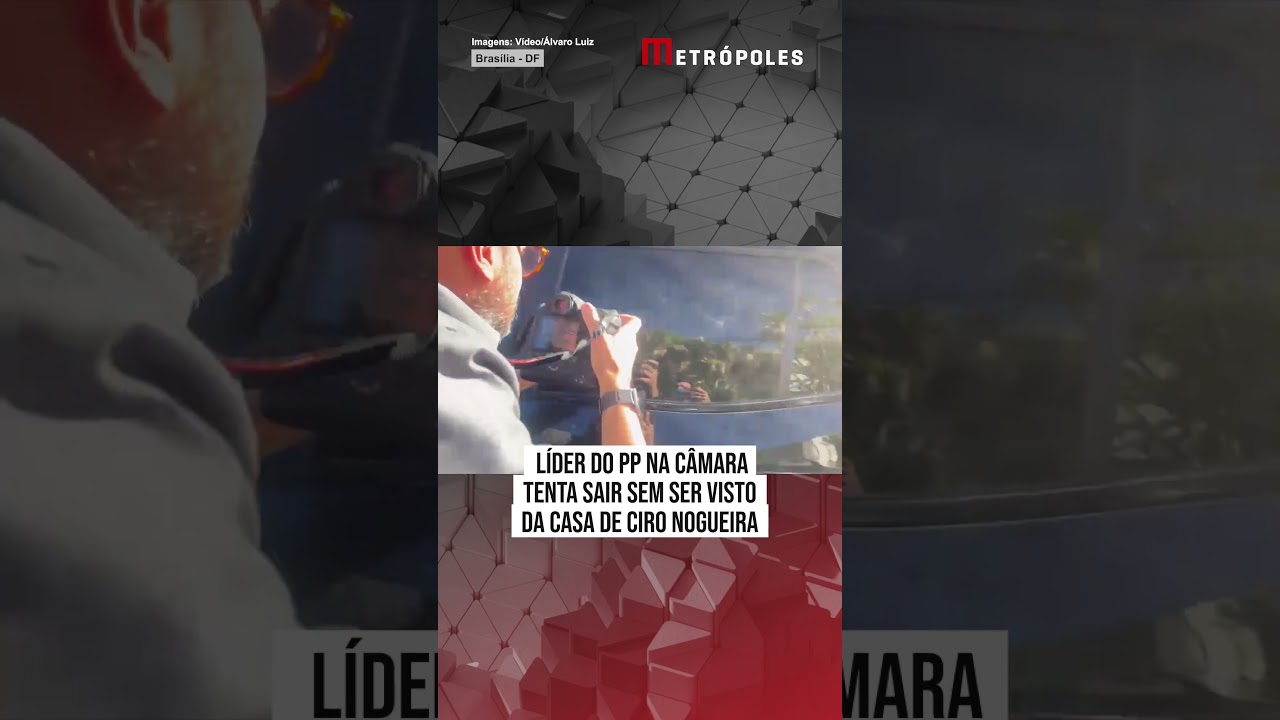 Líder do PP na Câmara tenta sair sem ser visto da casa de Ciro Nogueira