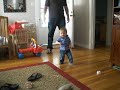 Little D walkin