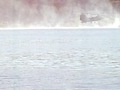 Chinook Helicoptor CH-47 flying over Lake Ozark