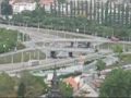 Pohled na tramvaje z kostela sv. Bartolom?je - Plze?