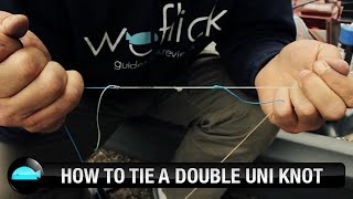How To Tie a Double Uni Knot