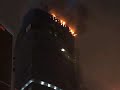 02.04.2012 Горит Moscow city Пожар в башне федераций