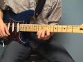 Funk guitar lesson - Em7add13 chord groove