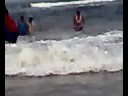 playing in beachhhh