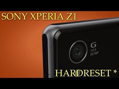 how to hard reset sony xperia z1