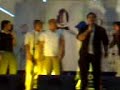 mall show at the podium.. sorry for the quality.. just shot this with my phone cam.. =(