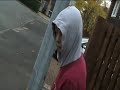 luke harris hits his head on a lamp post