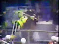 Old time hockey :) Boston Bruins players fight in the crowd