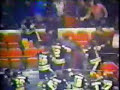 Old time hockey :) Boston Bruins players fight in the crowd