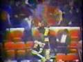 Old time hockey :) Boston Bruins players fight in the crowd