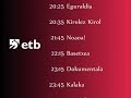 Incluye:-Roll de Programación-Cortinilla ETB1-Carta de Ajuste.Lamento mi nivel de euskera.