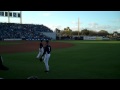 Curtis Granderson signs autographs and Jeter warms up - New York Yankees Spring Training 2010