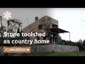 Tiny stone toolshed as timeless mediterranean country home